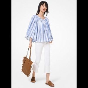 Stretch-Cotton Flared Jeans